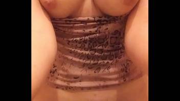 Pissing with my titties h. out